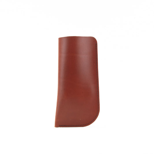 Chestnut Leather Glasses Sleeve image 0