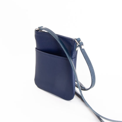 Lightweight Blue Leather Mini Bag image 4