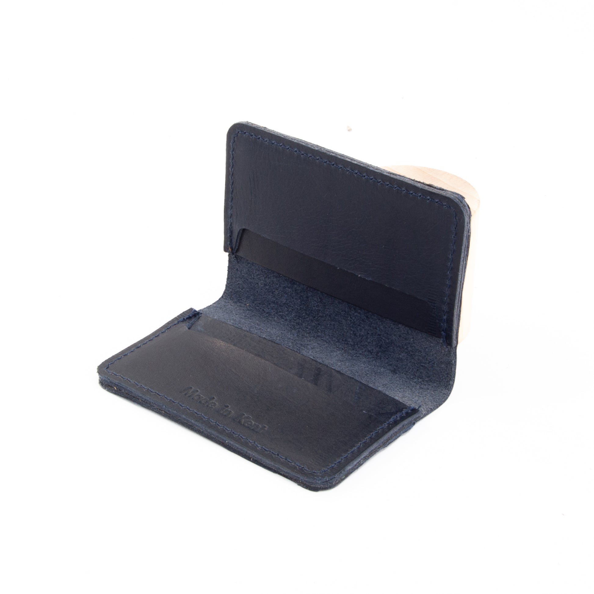 Navy Leather Card Holder image 2