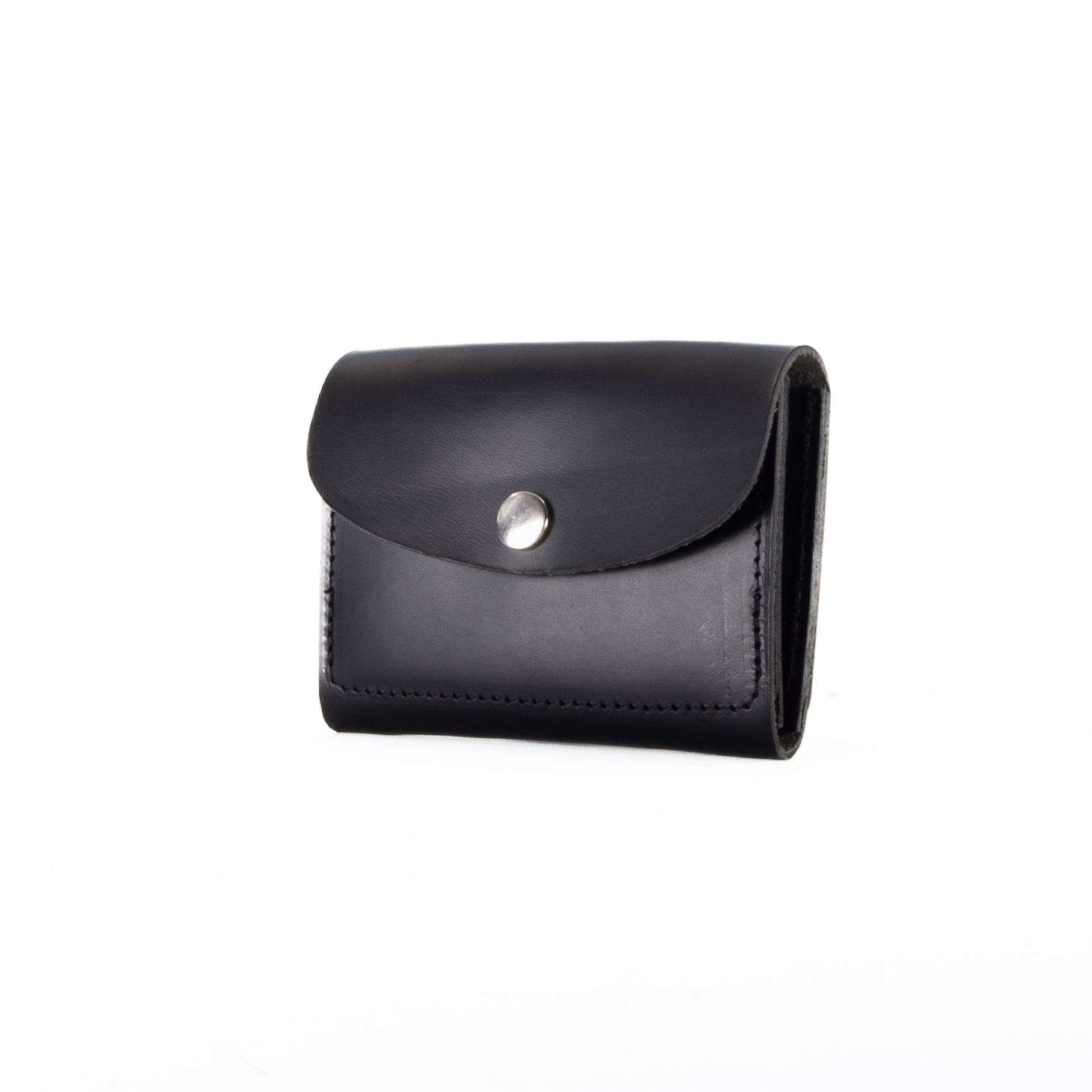 Smooth Black Leather Purse image 1