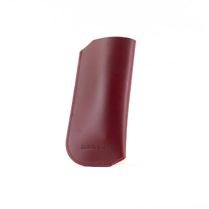 Burgundy Leather Glasses Sleeve image 5