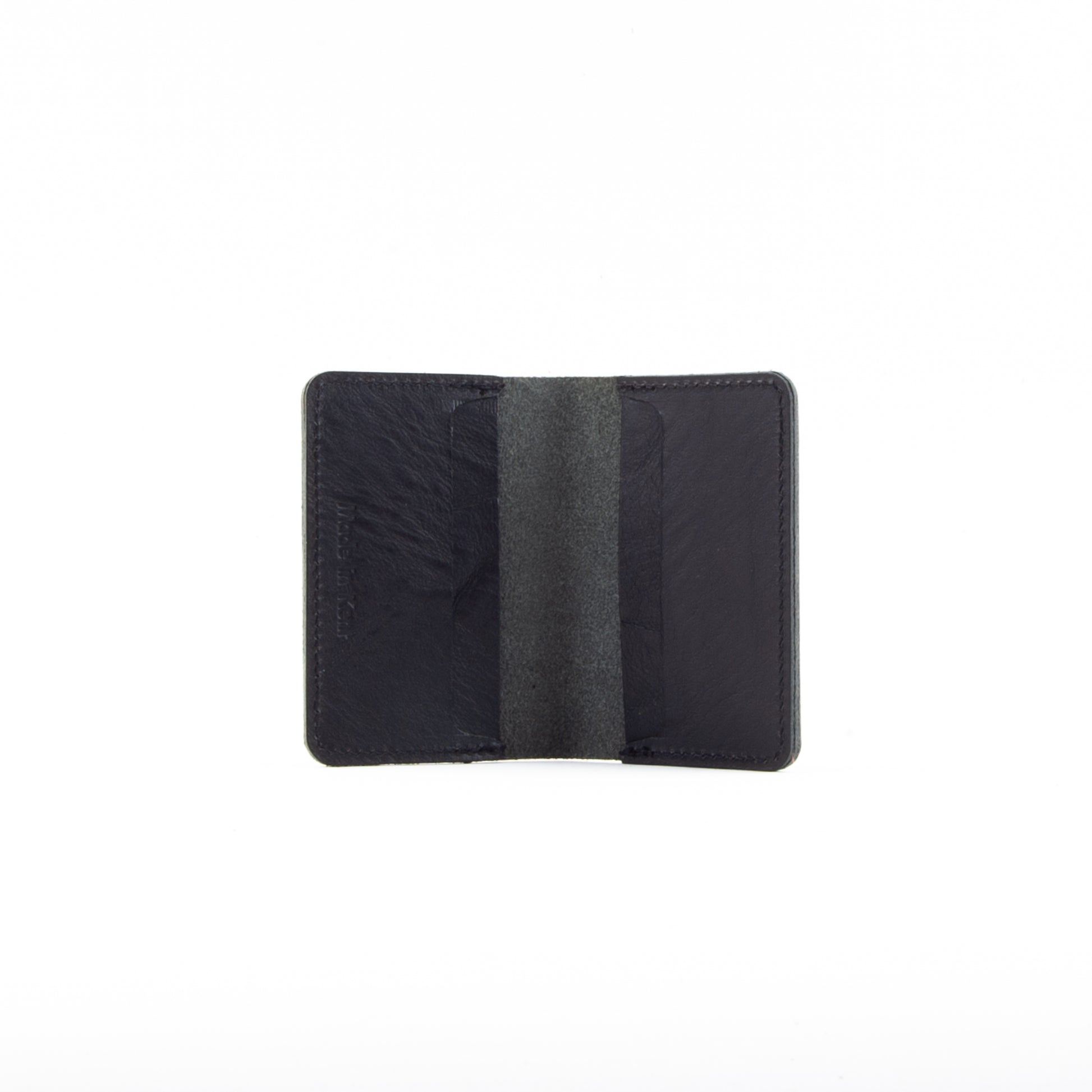 Black Leather Card Holder image 3