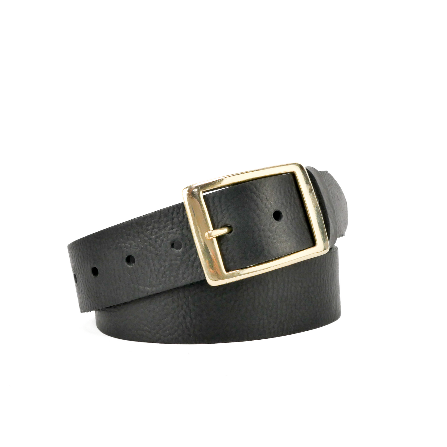 Leather Jeans Belt - Black