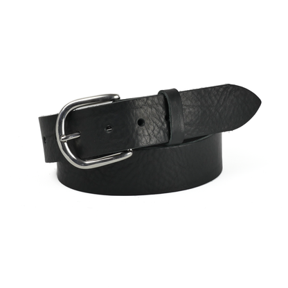 Leather Jeans Belt - Black