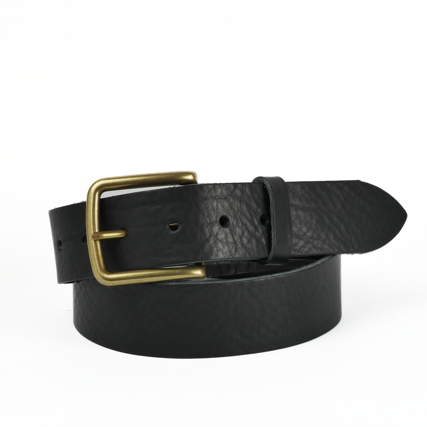 Leather Jeans Belt - Black