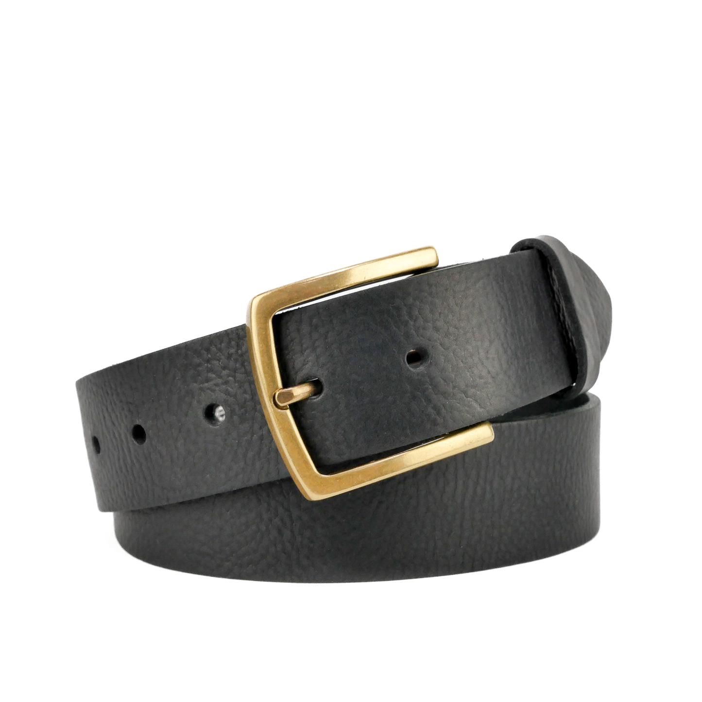 Leather Jeans Belt - Black