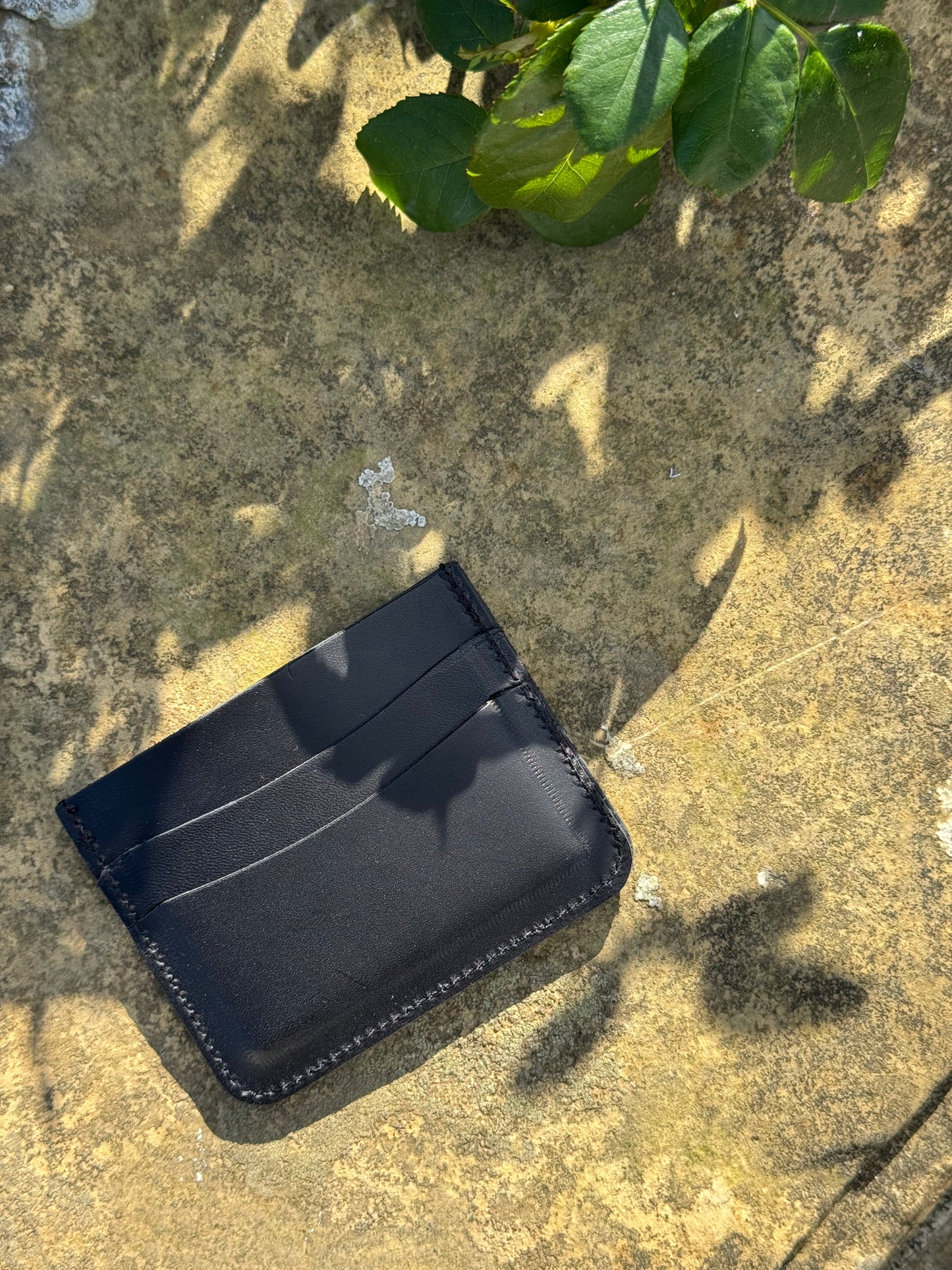 Black Slim Leather Wallet