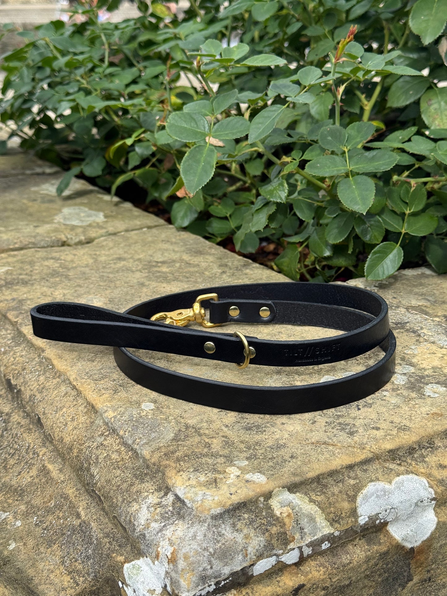 Leather Dog Lead - Black