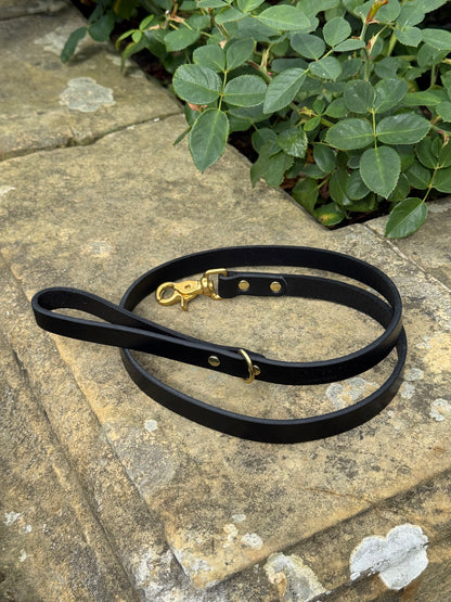 Leather Dog Lead - Black