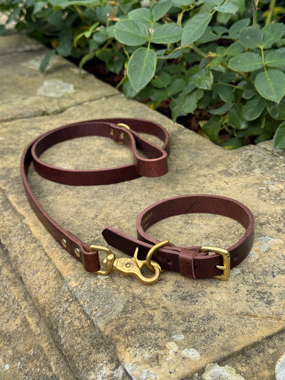 Leather Dog Lead - Brown
