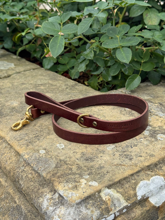 Leather Dog Lead - Brown