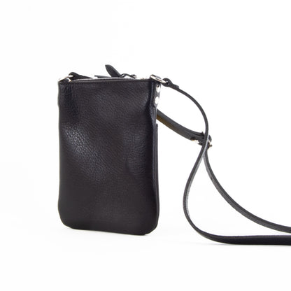 Lightweight Black Leather Mini Bag image 1