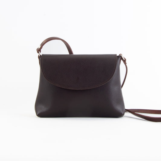 Soft Brown Leather Flap Over Bag image 0