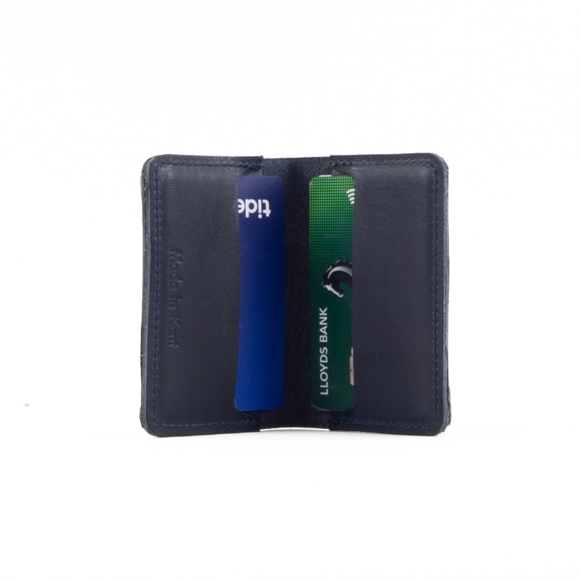 Navy Leather Card Holder image 7