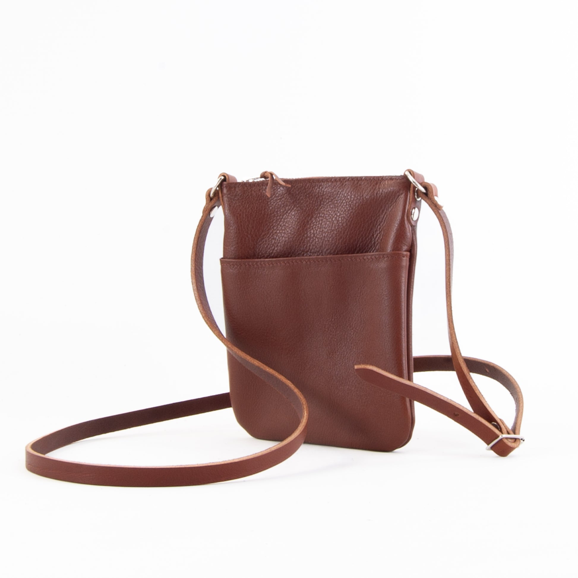 Lightweight Tan Leather Mini Bag image 5