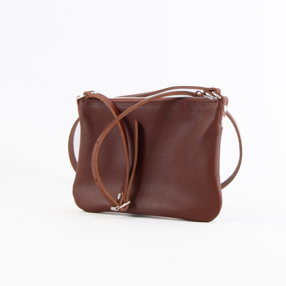 Lightweight Tan Leather Hip Bag image 1