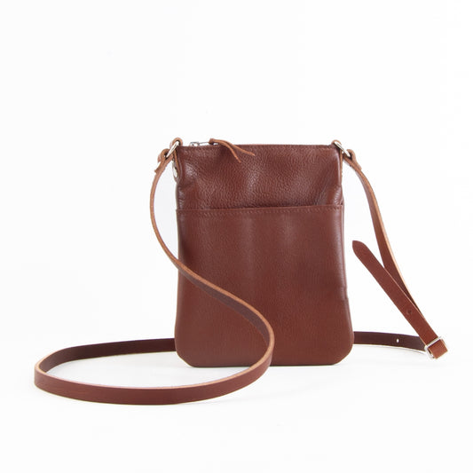 Lightweight Tan Leather Mini Bag image 0