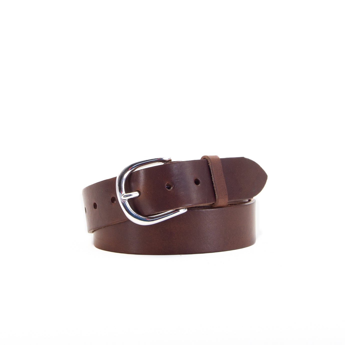 Leather Jeans Belt - Brown