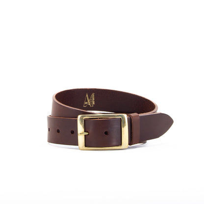 Leather Jeans Belt - Brown