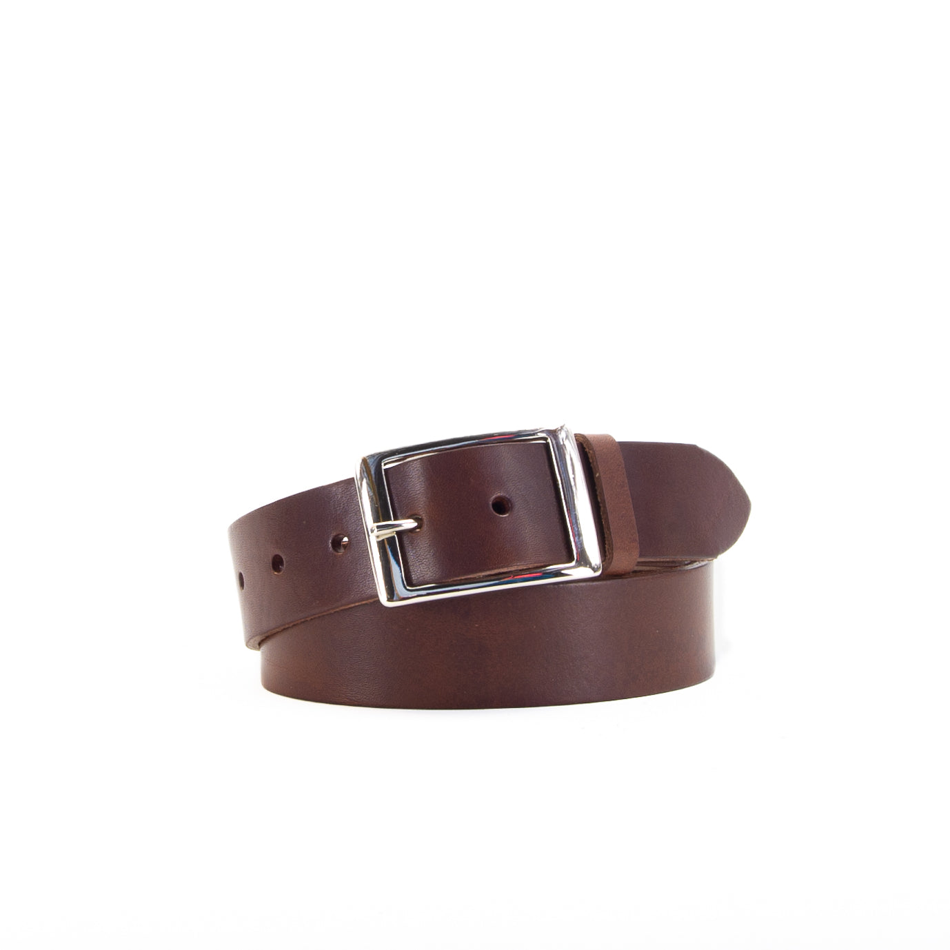 Leather Jeans Belt - Brown