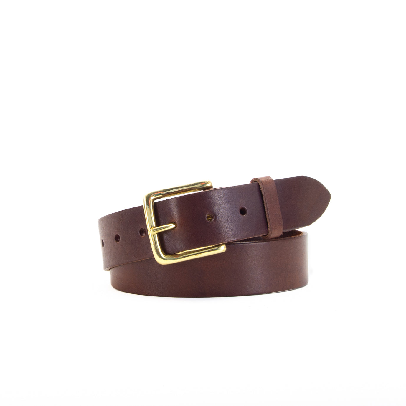 Leather Jeans Belt - Brown