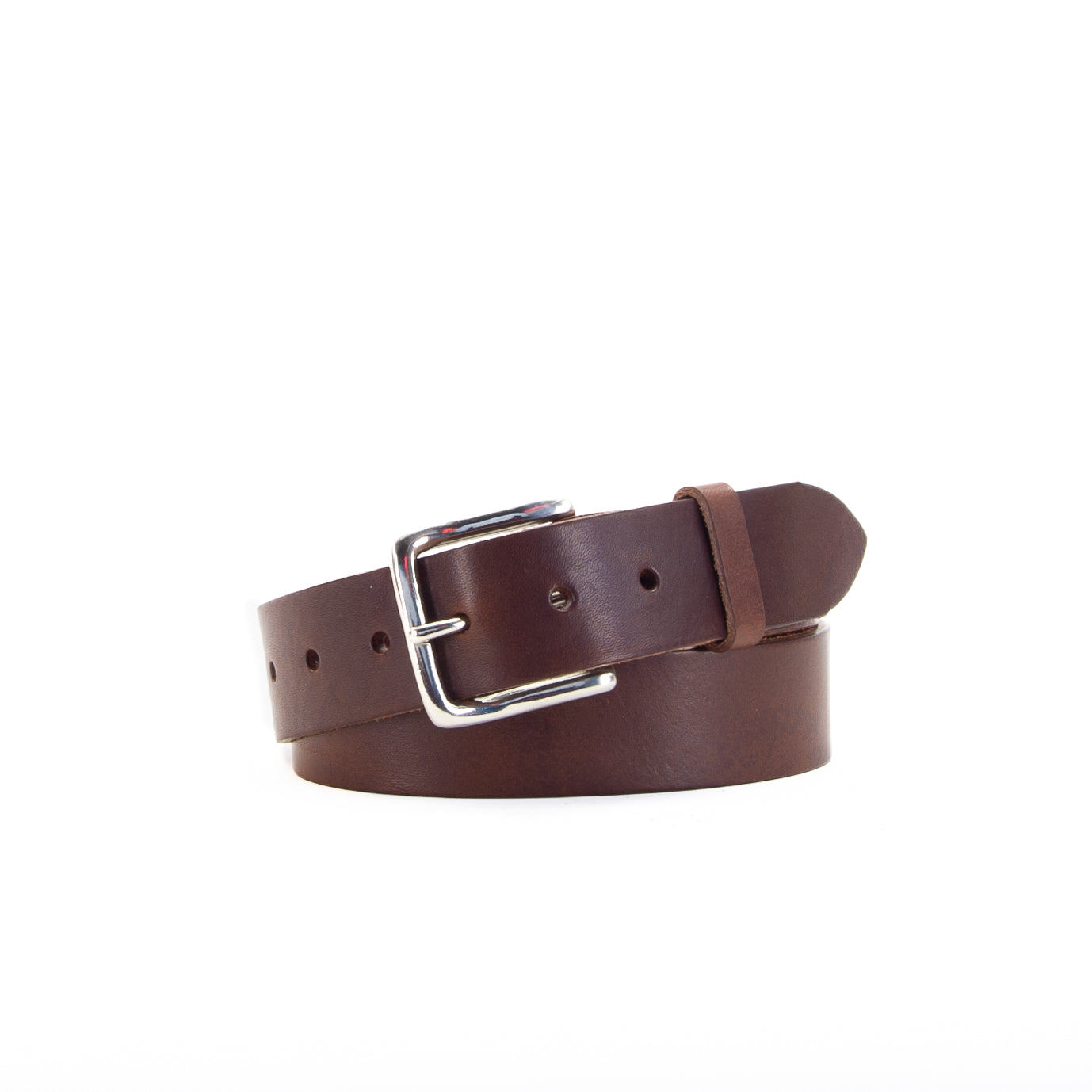 Leather Jeans Belt - Brown