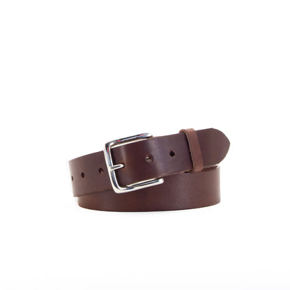 Leather Jeans Belt - Brown