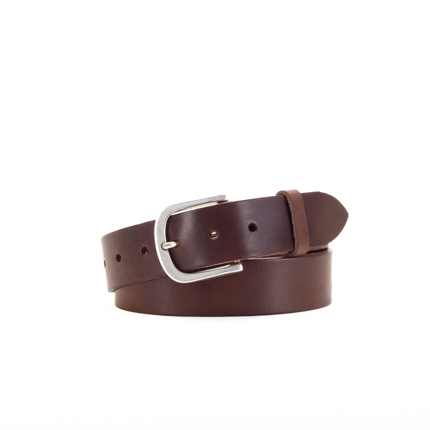 Leather Jeans Belt - Brown