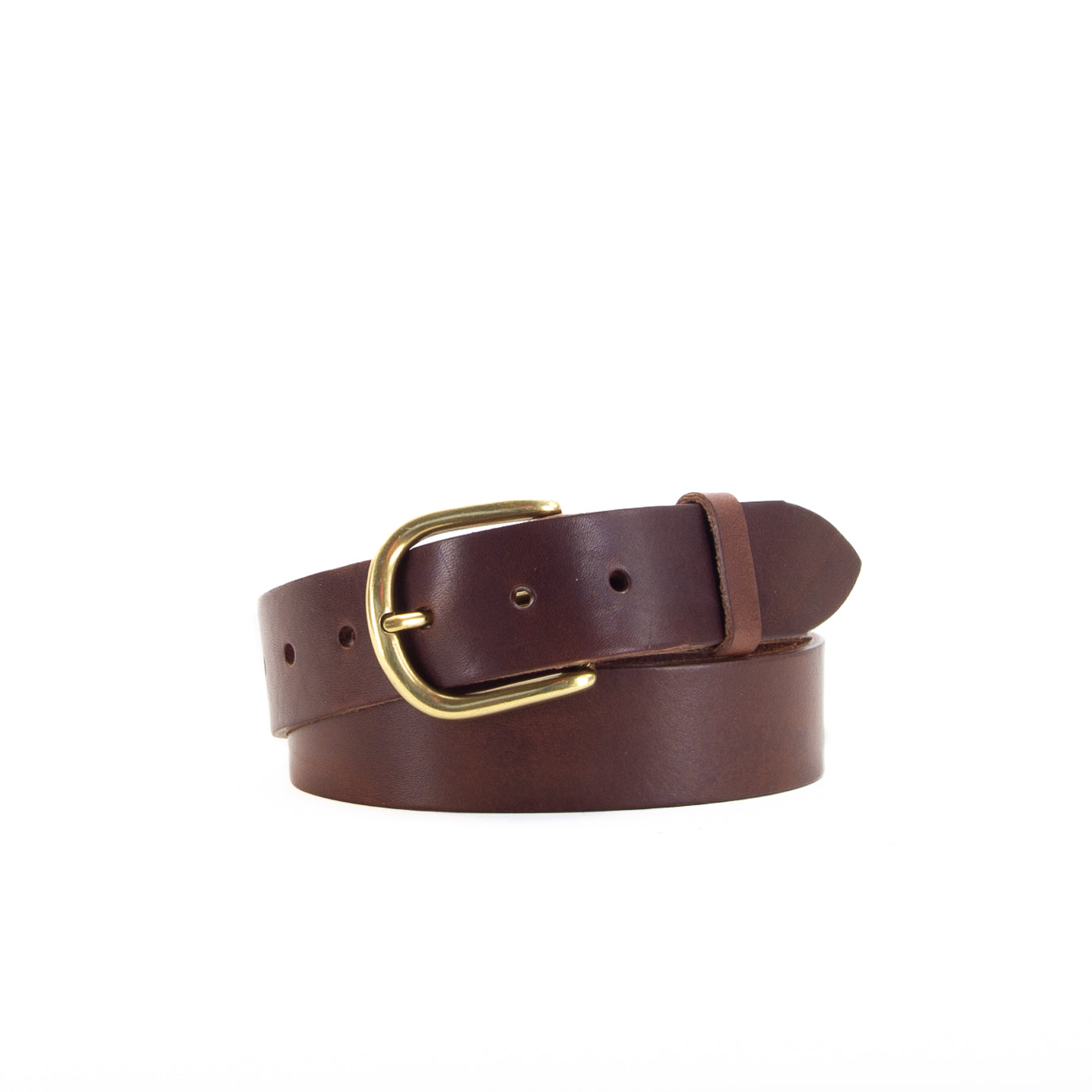 Leather Jeans Belt - Brown