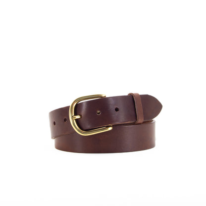 Leather Jeans Belt - Brown