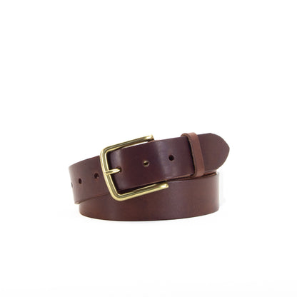 Leather Jeans Belt - Brown