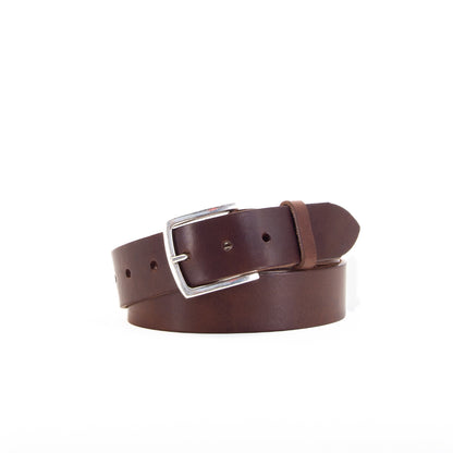 Leather Jeans Belt - Brown