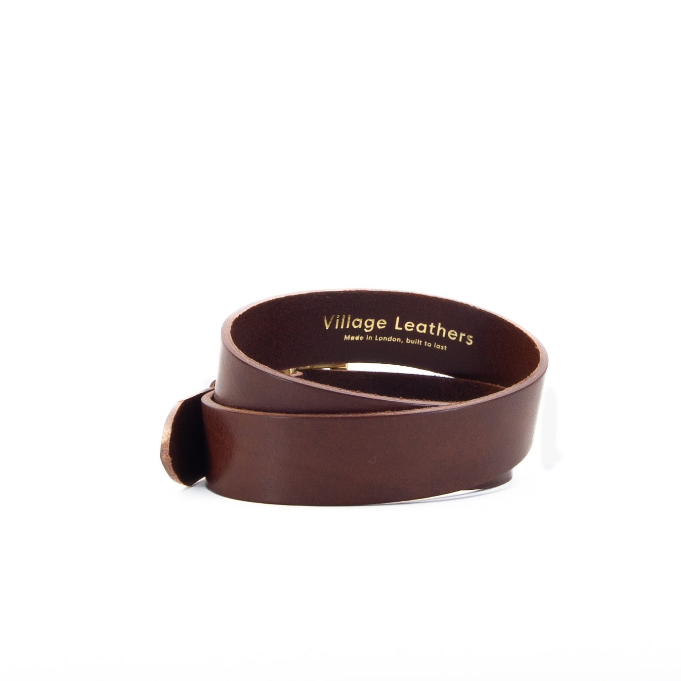Leather Jeans Belt - Brown