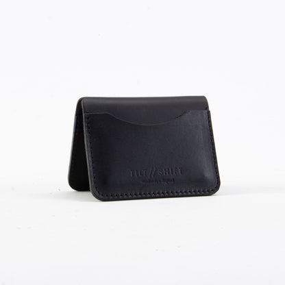 Black/Navy/Black Leather Card Holder