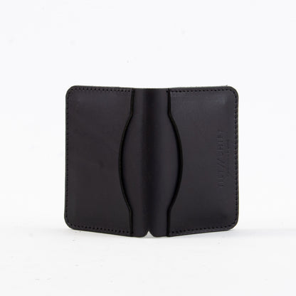 Black/Navy/Black Leather Card Holder