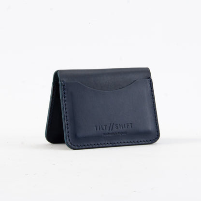 Navy + Navy Leather Card Holder