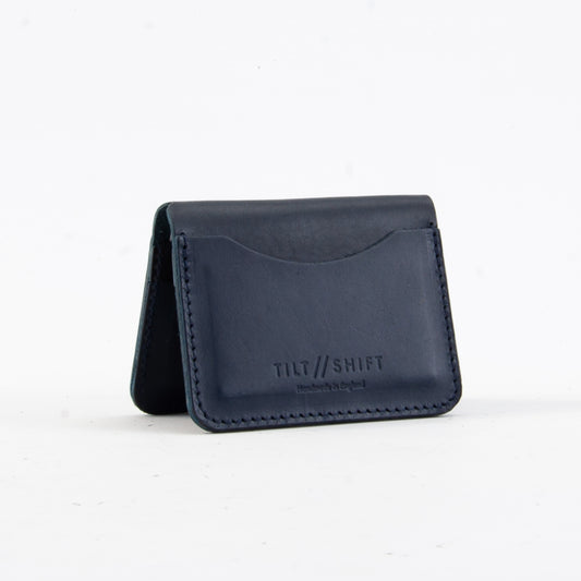 Navy + Navy Leather Card Holder
