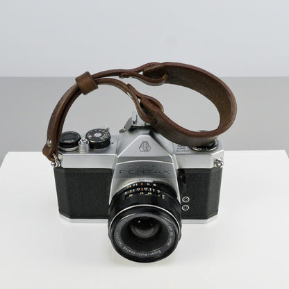 Brown Leather Wide Camera Wrist Strap - Scandola Rivet image 6