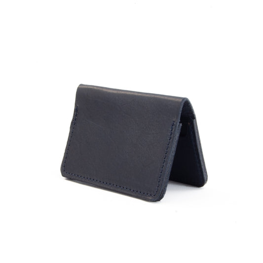Navy Leather Card Holder image 0