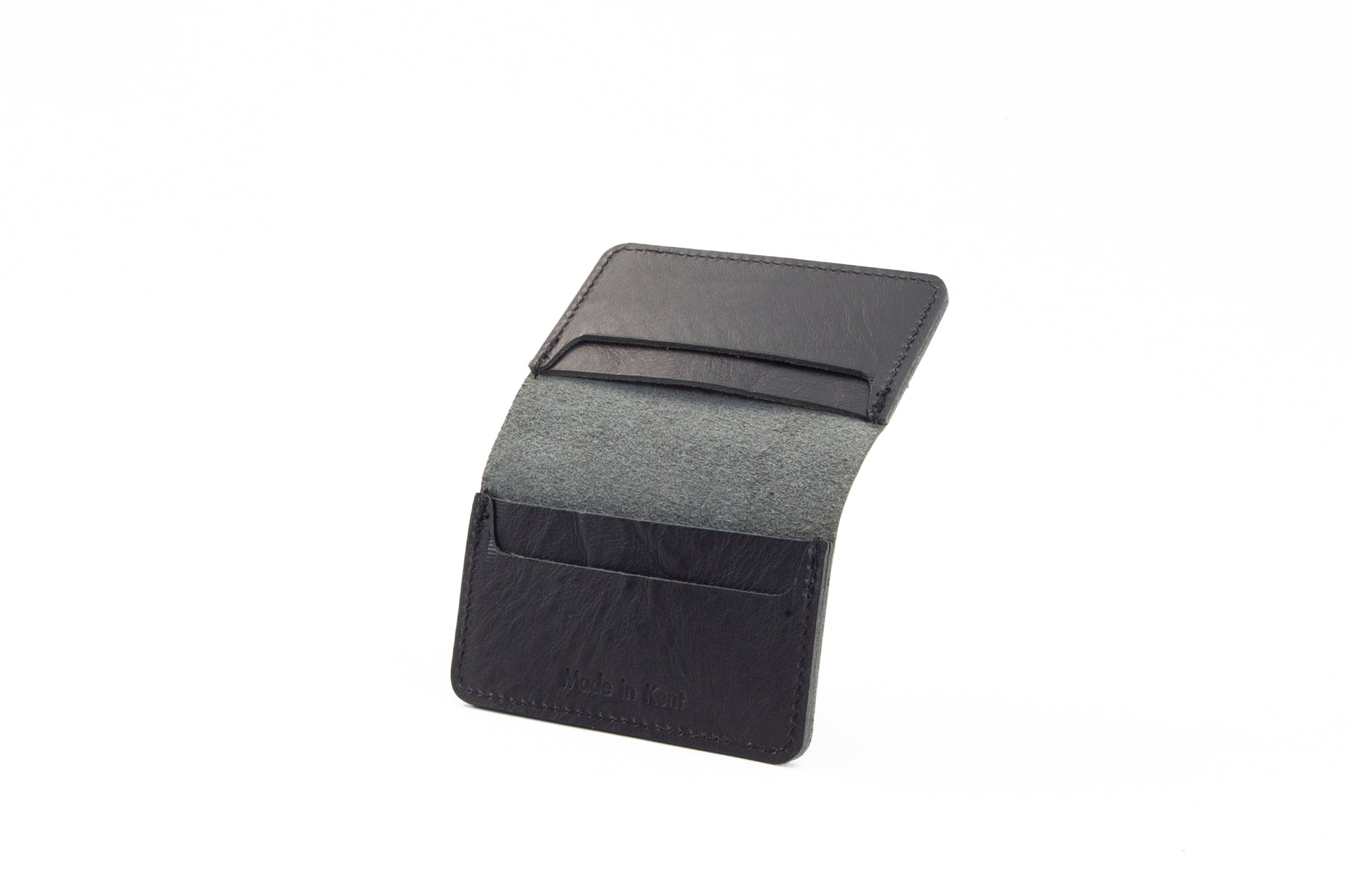 Black Leather Card Holder image 4