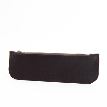 Brown Leather Zip Case