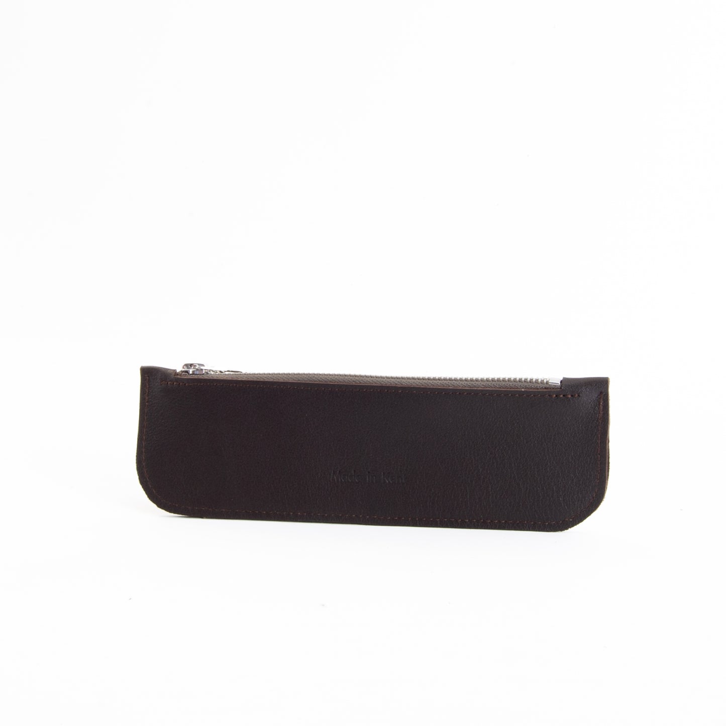Brown Leather Zip Case