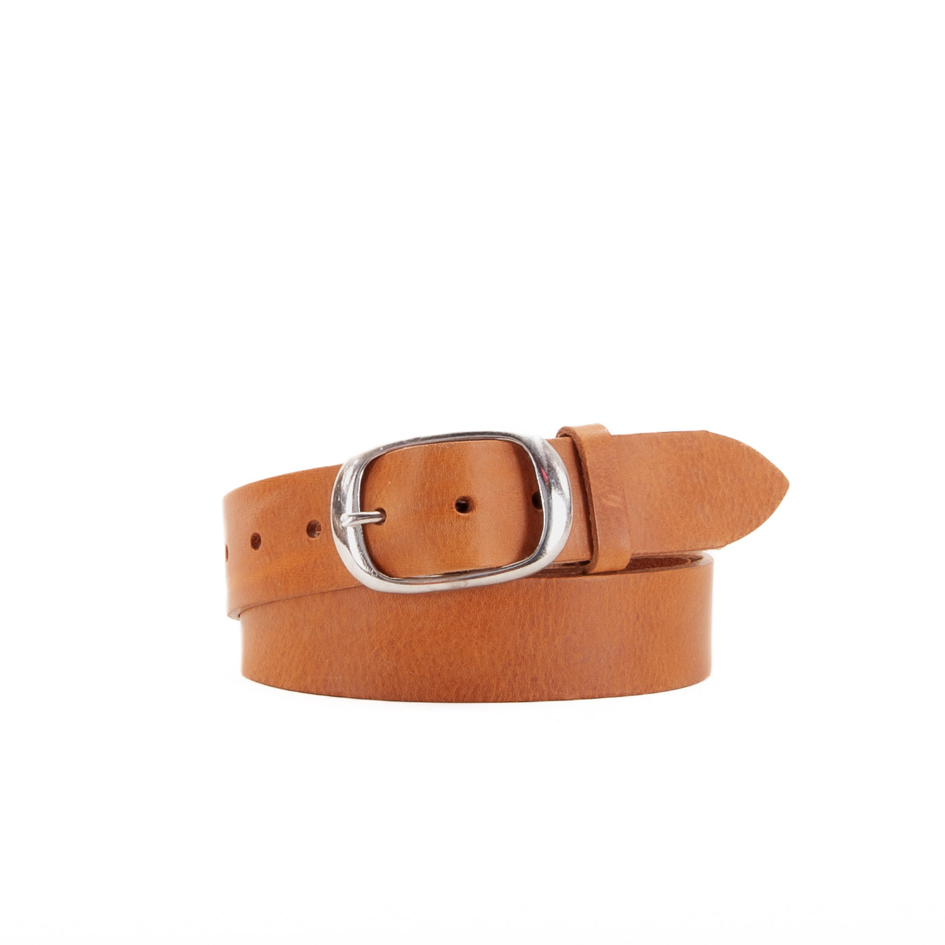 Leather Jeans Belt - Tan