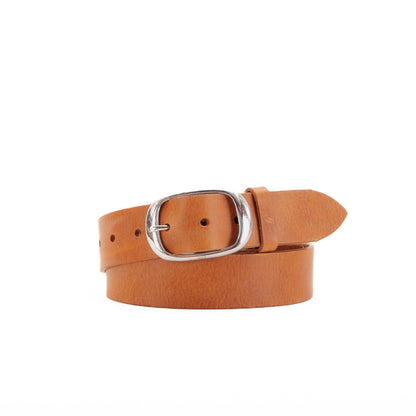 Leather Jeans Belt - Tan