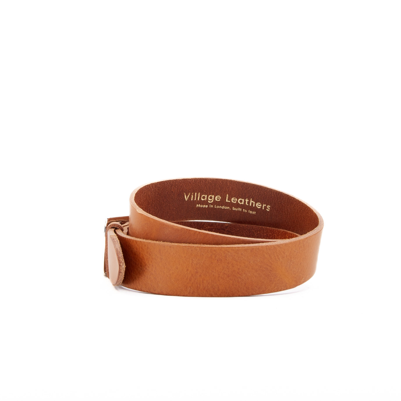 Leather Jeans Belt - Tan