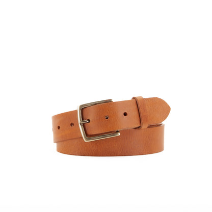 Leather Jeans Belt - Tan