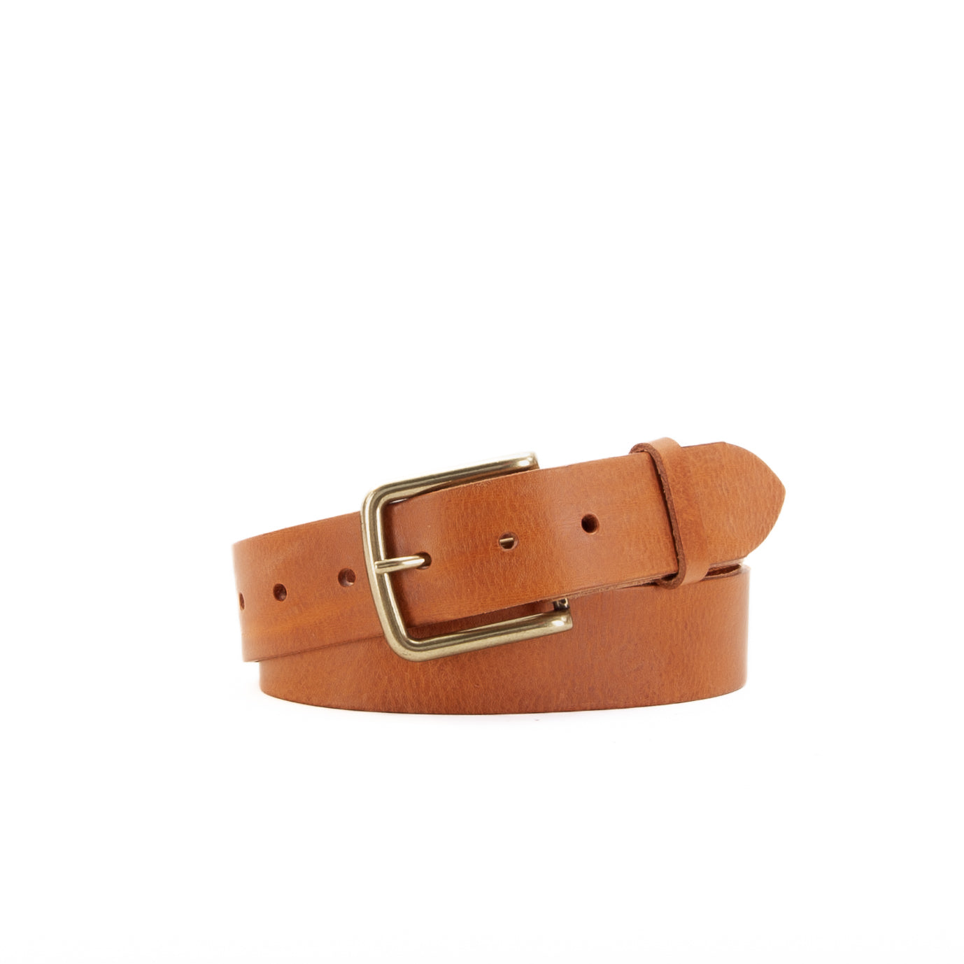Leather Jeans Belt - Tan