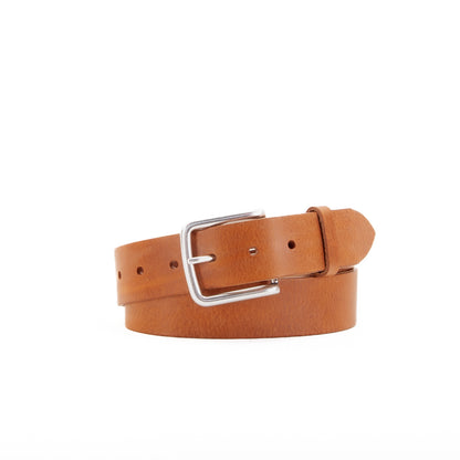 Leather Jeans Belt - Tan