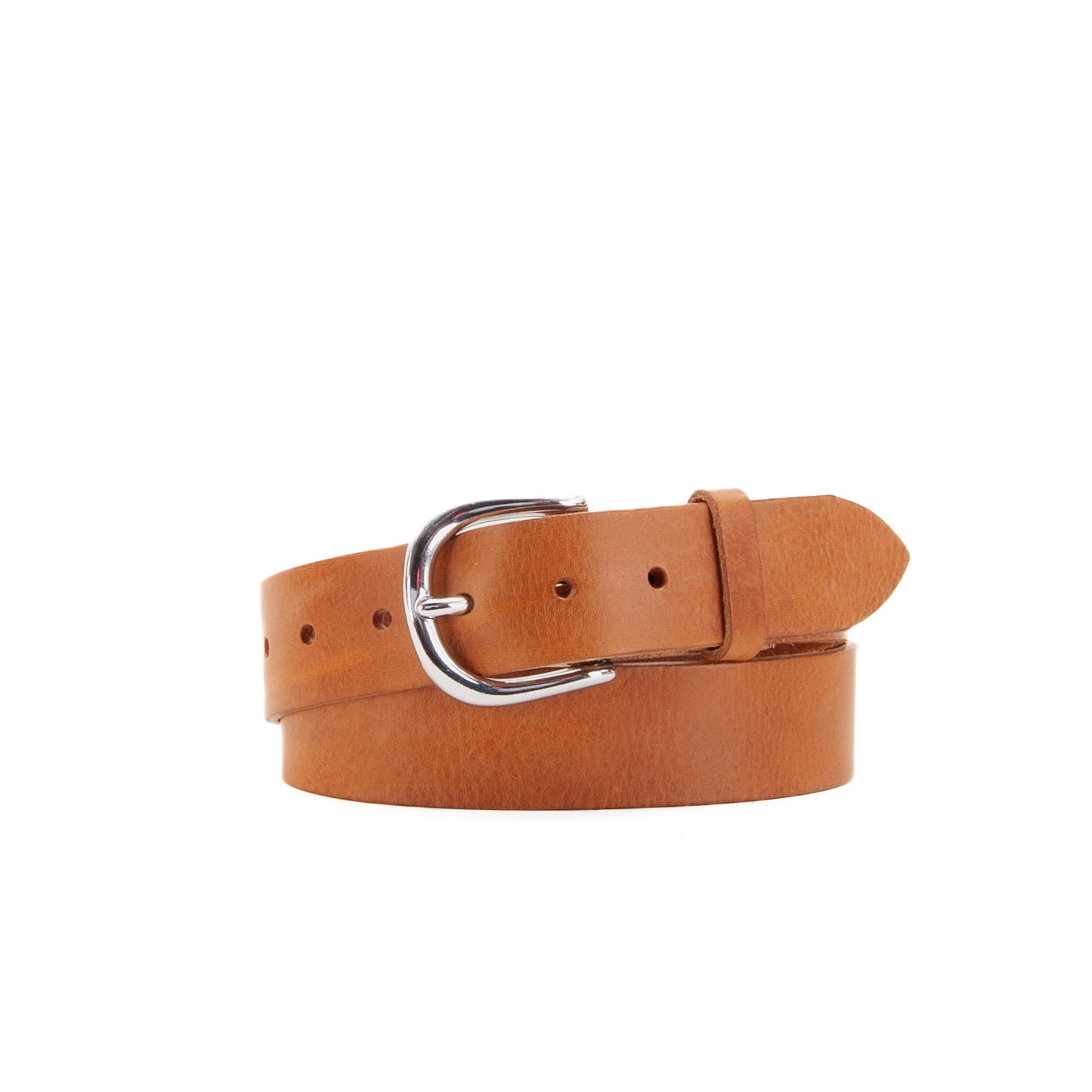 Leather Jeans Belt - Tan