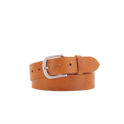 Leather Jeans Belt - Tan